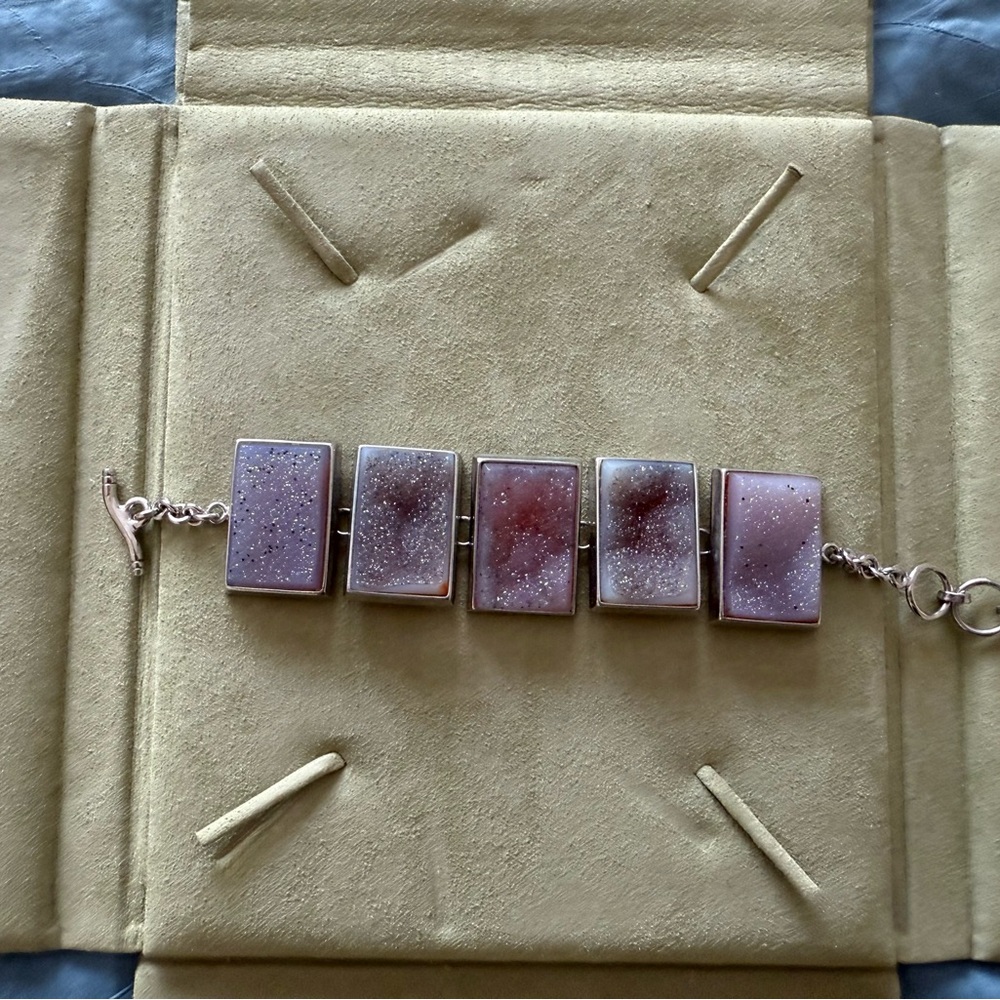 Elegant Pink Stone Bracelet